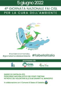 #faibellalitalia_Giornata Nazionale FAI CISL per la cura dell'ambiente @ Sasso di Castalda